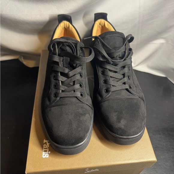 Black Suede Men's Sneakers Christian Louisboutin - Picture 4 of 5
